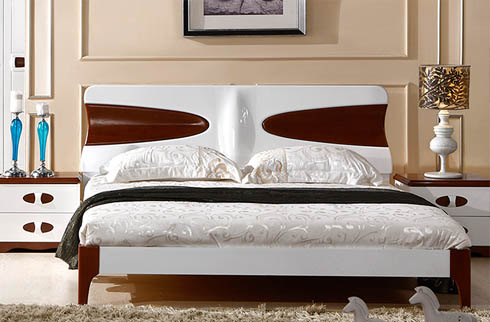 mẫu giường ngủ hiện đại bằng gỗ sồi
